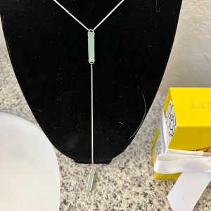 Kendra Scott color bar necklace aqua gems